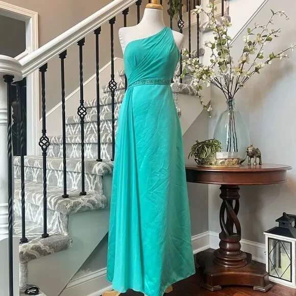 David's Bridal Dresses Davids Bridal Bridesmaid Dress Sz 4blue